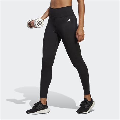 adidas leggings damen mit schrift|ESSENTIALS HIGH.